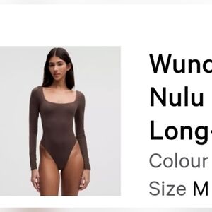 BNWT Sz Medium Lululemon Espresso Brown Bodysuit